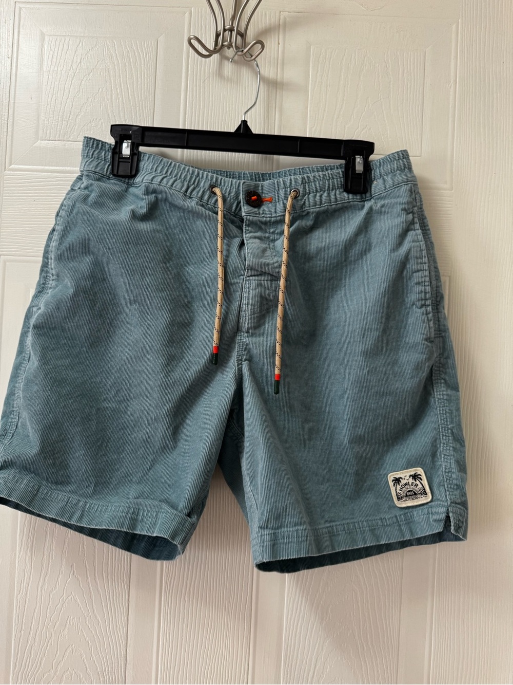 Howler Brothers Teal Drawstring Swim Trunks